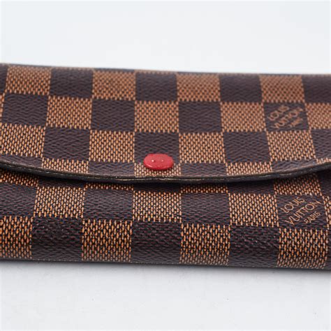 louis vuitton damier ebene emilie wallet|louis vuitton damier graphite wallet.